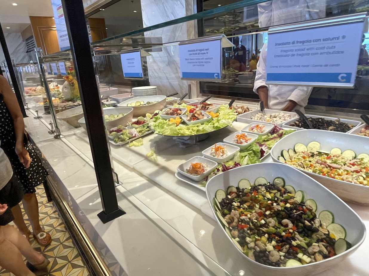 Buffet on Costa Smeralda